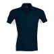 Férfi kétszínű rövid ujjú galléros piké póló, Kariban KA232, Navy/White-2XL