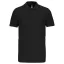 Férfi galléros piké sztreccs póló, Kariban KA239, Black-XL