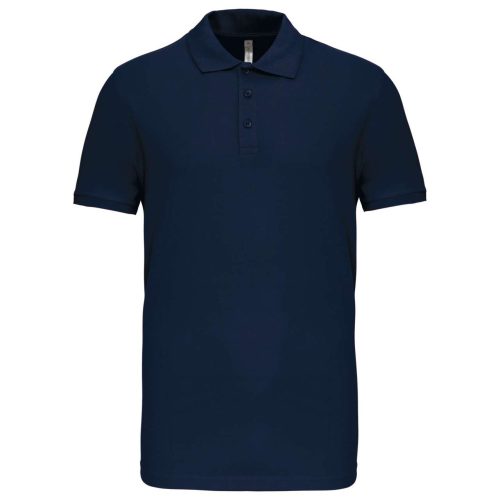 Férfi galléros piké sztreccs póló, Kariban KA239, Navy-XL