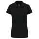 Női galléros sztreccs piké póló, Kariban KA240, Black-2XL