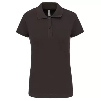   Női galléros sztreccs piké póló, Kariban KA240, Dark Grey-2XL