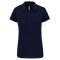 Női galléros sztreccs piké póló, Kariban KA240, Navy-S