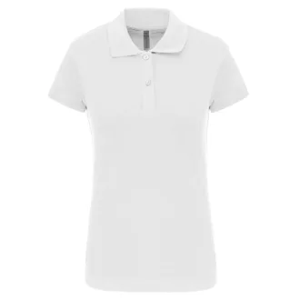   Női galléros sztreccs piké póló, Kariban KA240, White-2XL