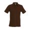 Férfi rövid ujjú galléros piké póló, Kariban KA241, Chocolate-S