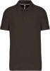 Férfi rövid ujjú galléros piké póló, Kariban KA241, Dark Khaki-L