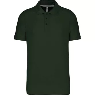   Férfi rövid ujjú galléros piké póló, Kariban KA241, Forest Green-S
