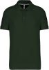 Férfi rövid ujjú galléros piké póló, Kariban KA241, Forest Green-XL