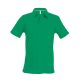Férfi rövid ujjú galléros piké póló, Kariban KA241, Kelly Green-2XL
