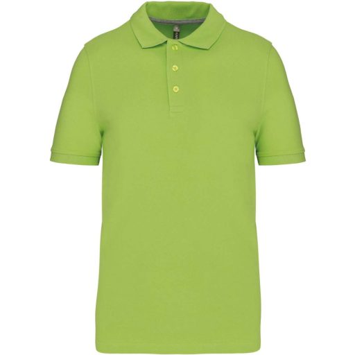 Férfi rövid ujjú galléros piké póló, Kariban KA241, Lime-3XL