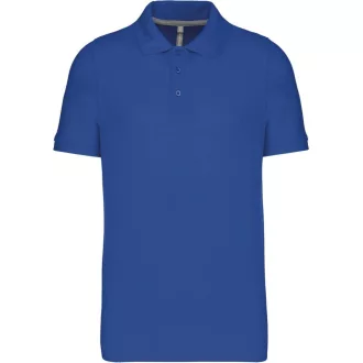   Férfi rövid ujjú galléros piké póló, Kariban KA241, Light Royal Blue-S