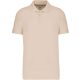 Férfi rövid ujjú galléros piké póló, Kariban KA241, Light Sand-3XL