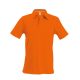 Férfi rövid ujjú galléros piké póló, Kariban KA241, Orange-L