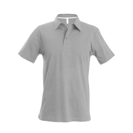 Férfi rövid ujjú galléros piké póló, Kariban KA241, Oxford Grey-2XL