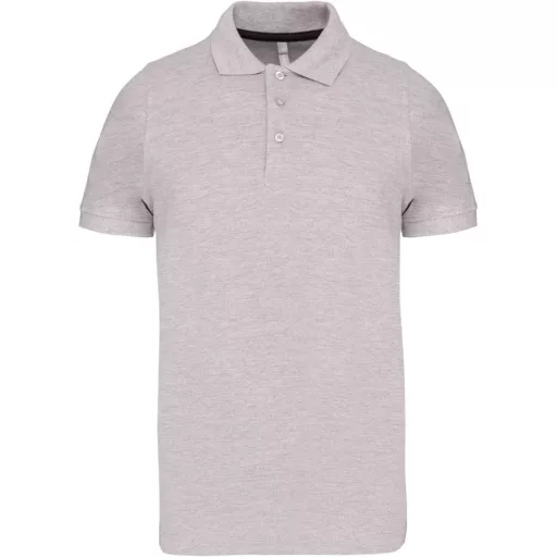 Férfi rövid ujjú galléros piké póló, Kariban KA241, Oxford Grey-XL
