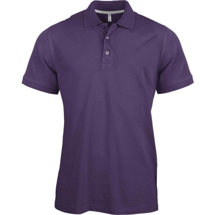 Férfi rövid ujjú galléros piké póló, Kariban KA241, Purple-M
