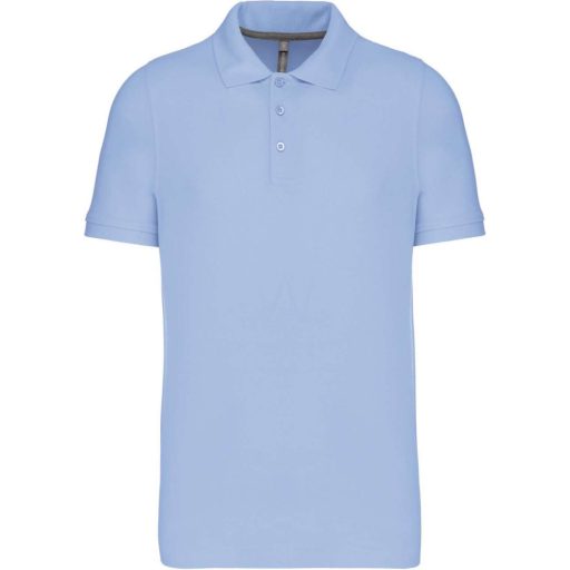 Férfi rövid ujjú galléros piké póló, Kariban KA241, Sky Blue-3XL