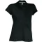 Női rövid ujjú galléros piké póló, Kariban KA242, Black-L