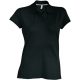 Női rövid ujjú galléros piké póló, Kariban KA242, Black-L