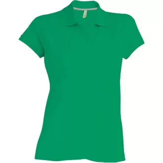   Női rövid ujjú galléros piké póló, Kariban KA242, Kelly Green-S