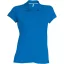 Női rövid ujjú galléros piké póló, Kariban KA242, Light Royal Blue-L