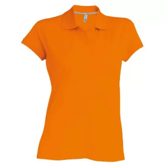   Női rövid ujjú galléros piké póló, Kariban KA242, Orange-S