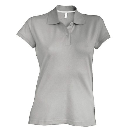 Női rövid ujjú galléros piké póló, Kariban KA242, Oxford Grey-2XL