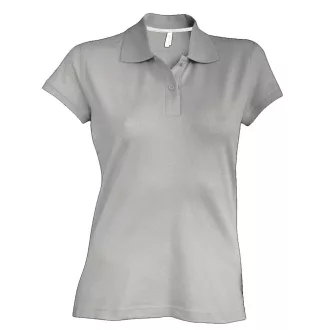   Női rövid ujjú galléros piké póló, Kariban KA242, Oxford Grey-XL
