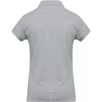   Női rövid ujjú galléros piké póló, Kariban KA242, Oxford Grey-XL