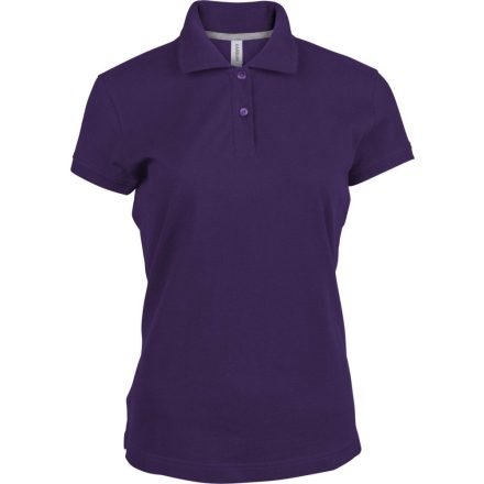 Női rövid ujjú galléros piké póló, Kariban KA242, Purple-2XL