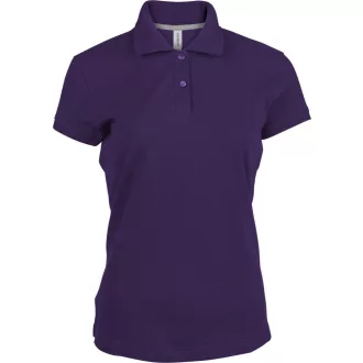   Női rövid ujjú galléros piké póló, Kariban KA242, Purple-S