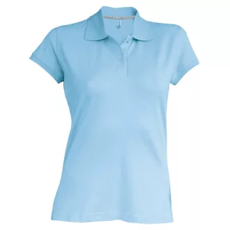   Női rövid ujjú galléros piké póló, Kariban KA242, Sky Blue-S