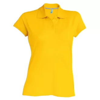  Női rövid ujjú galléros piké póló, Kariban KA242, Yellow-3XL
