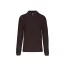 Férfi hosszú ujjú galléros piké póló, Kariban KA243, Chocolate-3XL