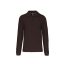 Férfi hosszú ujjú galléros piké póló, Kariban KA243, Chocolate-M