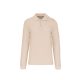 Férfi hosszú ujjú galléros piké póló, Kariban KA243, Light Sand-XL