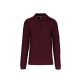 Férfi hosszú ujjú galléros piké póló, Kariban KA243, Wine-2XL
