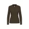 Női hosszú ujjú galléros piké póló, Kariban KA244, Dark Khaki-3XL