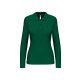 Női hosszú ujjú galléros piké póló, Kariban KA244, Kelly Green-3XL