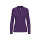 Női hosszú ujjú galléros piké póló, Kariban KA244, Purple-M