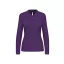 Női hosszú ujjú galléros piké póló, Kariban KA244, Purple-XL