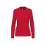 Női hosszú ujjú galléros piké póló, Kariban KA244, Red-XL