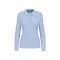 Női hosszú ujjú galléros piké póló, Kariban KA244, Sky Blue-2XL