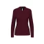 Női hosszú ujjú galléros piké póló, Kariban KA244, Wine-3XL