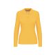 Női hosszú ujjú galléros piké póló, Kariban KA244, Yellow-3XL