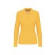 Női hosszú ujjú galléros piké póló, Kariban KA244, Yellow-XL