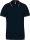 Férfi kontrasztcsíkos rövid ujjú galléros piké póló, Kariban KA250, Navy/Wine/White-S