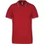 Férfi kontrasztcsíkos rövid ujjú galléros piké póló, Kariban KA250, Red/Navy/White-S