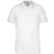 Férfi kontrasztcsíkos rövid ujjú galléros piké póló, Kariban KA250, White/Sky Blue/Light Grey-M