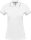 Női kontrasztcsíkos rövid ujjú galléros piké póló, Kariban KA251, White/Sky Blue/Light Grey-XS