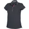 Női galléros piké póló, kontrasztcsíkos szélekkel, Kariban KA252, Navy/White/Red-2XL